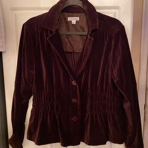 Joan Rivers Brown Velvet Jacket